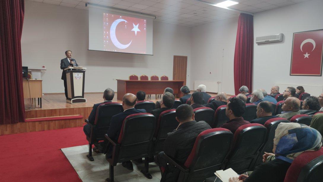 İl Milli Eğitim Müdürü Halil İbrahim YAŞAR Başkanlığında Okulların Dezenfekte Edilmesi Gündemi İle Toplantı Düzenlendi.