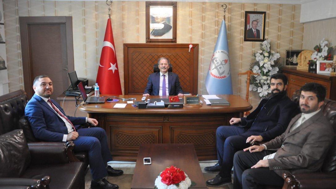 İl Milli Eğitim Müdürümüz Halil İbrahim Yaşar Tübitak Kayseri Bölge Koordinatörü Doç.Dr Oğuz DEMİRYÜREK 'i makamında kabul etti.