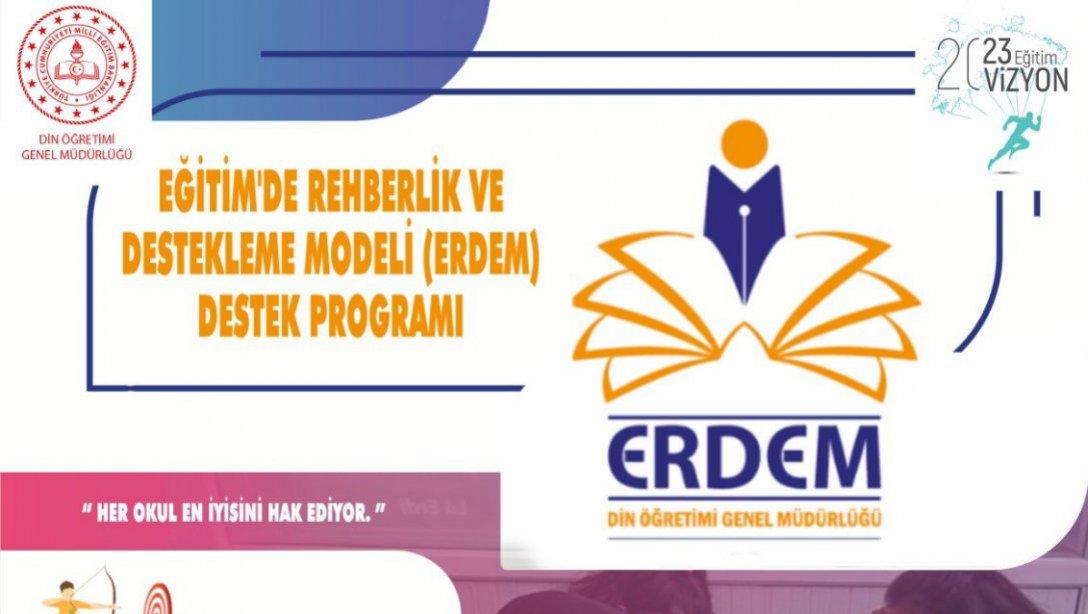 ERDEM Destek 2021 Programı Projesinde Şehit Ömer Halisdemir Anadolu İmam Hatip Lisesi ve Melikşah İmam Hatip Ortaokullarımızın Projeleri Desteklenmeye Hak Kazandı.