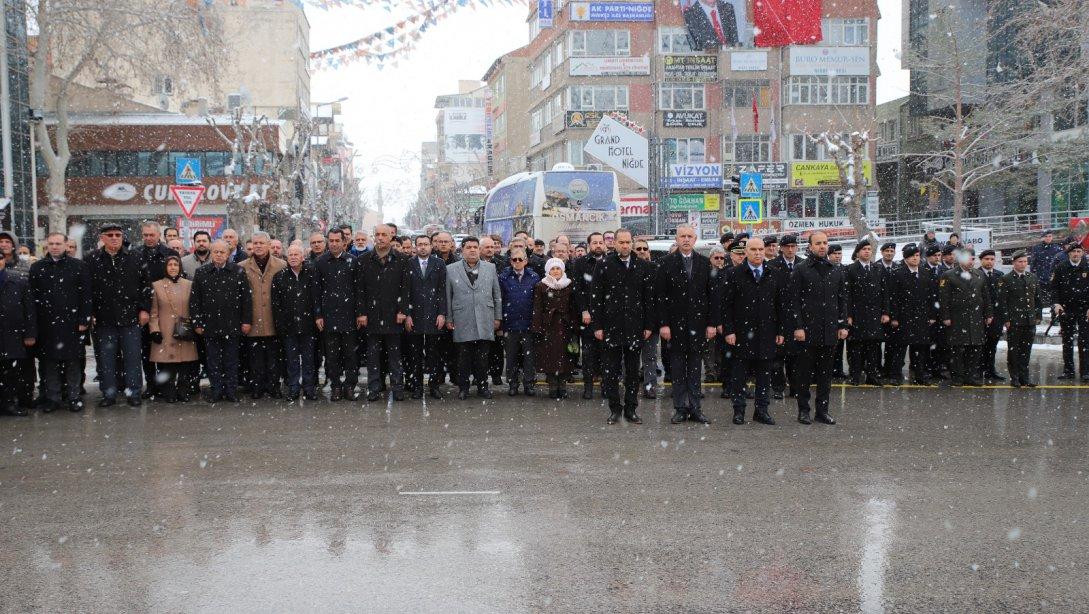 Gazi Mustafa Kemal Atatürk'ün Niğde'ye gelişinin 89. yıl dönümü düzenlenen törenle kutlandı.